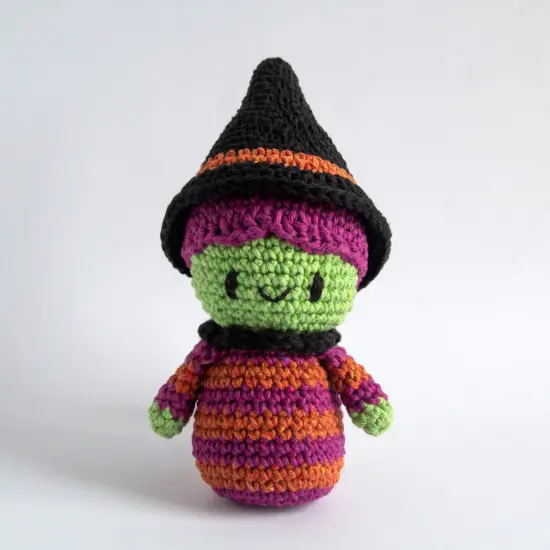 Hoooked Amigurumi DIY Kit W/Eco Barbante Yarn-Wicked Witch {1}