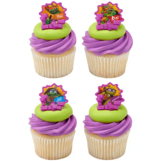 Teenage Mutant Ninja Turtles Turtle Power Cupcake Rings, 12ct {1}