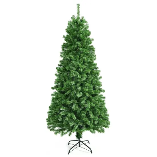 Pre-lit Multi-Colored Fiber Optic Spruce Artificial Christmas Tree {1}