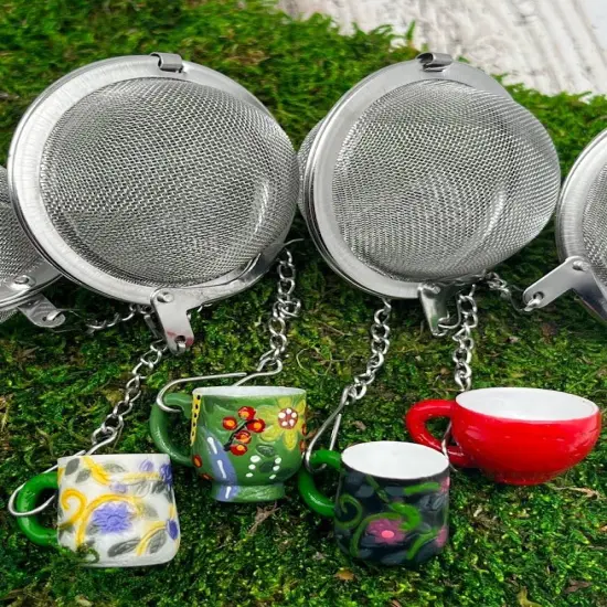 Tea Ball Infuser - Tea Cup Charm {5}