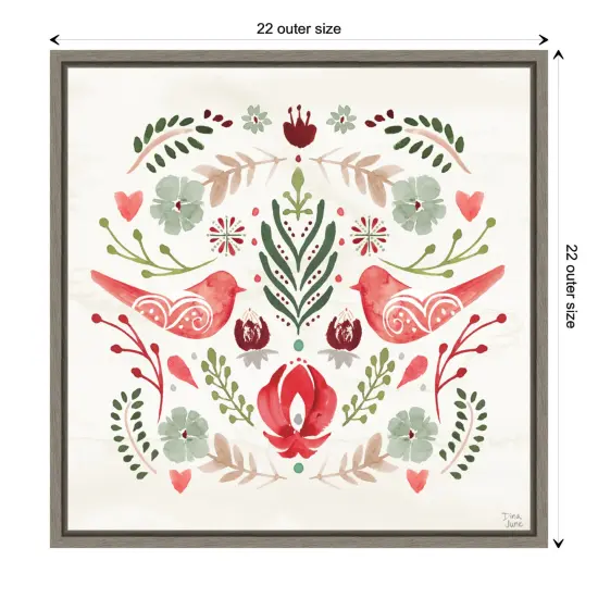 Festive Season III by Dina June Canvas Art Framed {3}