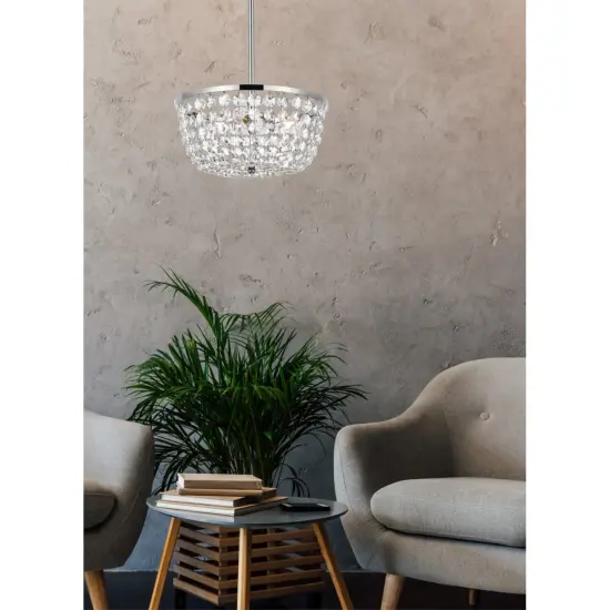 Gianna 13 inch pendant in chrome {2}