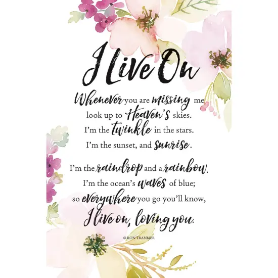 Dexsa I Live On Woodland Grace Series 6" x 9" Wood Plaque with Easel {1}