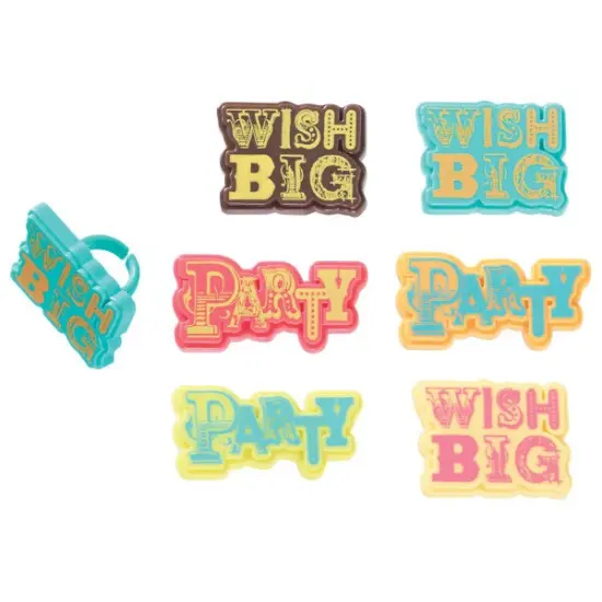 Party & Wish Big Cupcake Rings, 12ct {2}