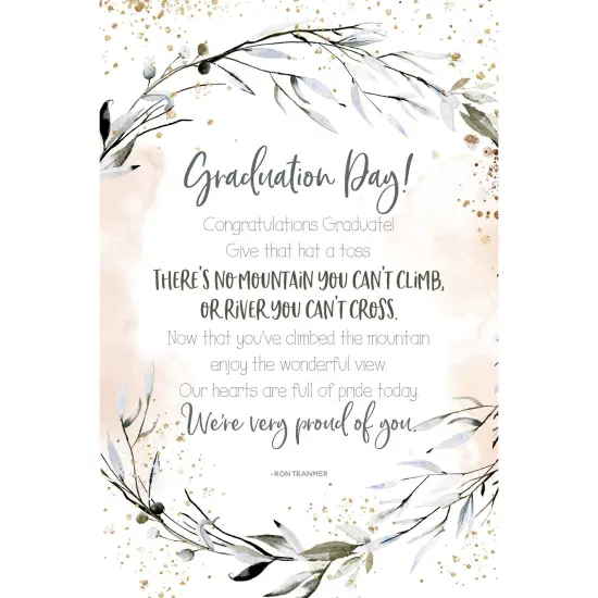 Dexsa Grauation Day Inspirational Wood Plaque 6 inches x 9 inches {1}