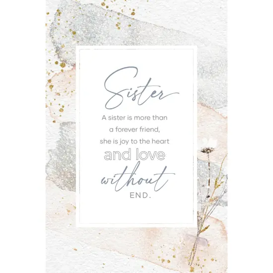 Dexsa Sister Inspirational Wood Plaque 6 inches x 9 inches {1}