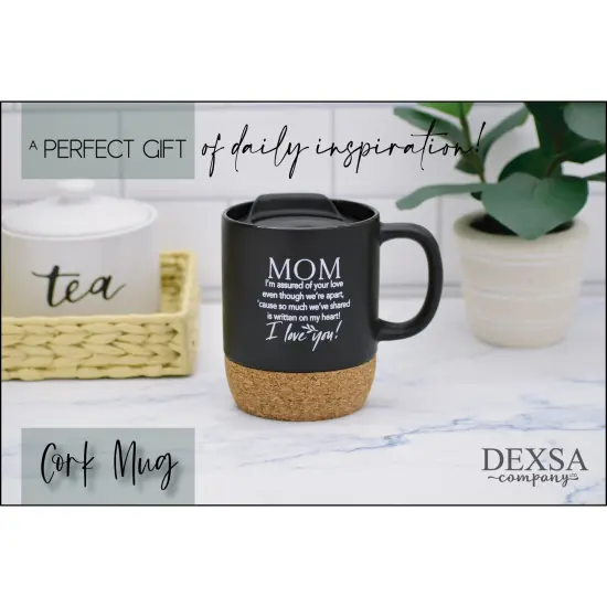 Dexsa Mom I'm Assured Designer Cork Bottom Mug with Lid - 14 oz {4}
