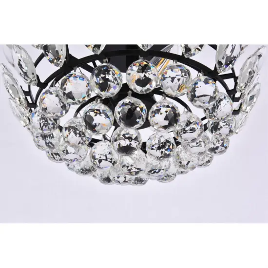 Emilia 16 inch flush mount in black {4}