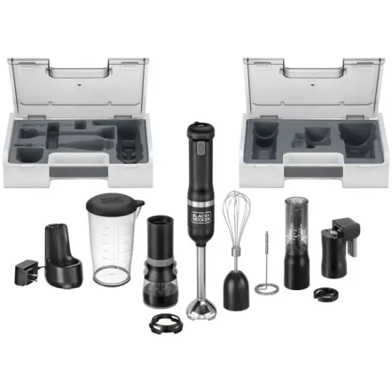 BLACK+DECKER Kitchen Wand 6 Kit, Black (BCKM1016KS10) {2}