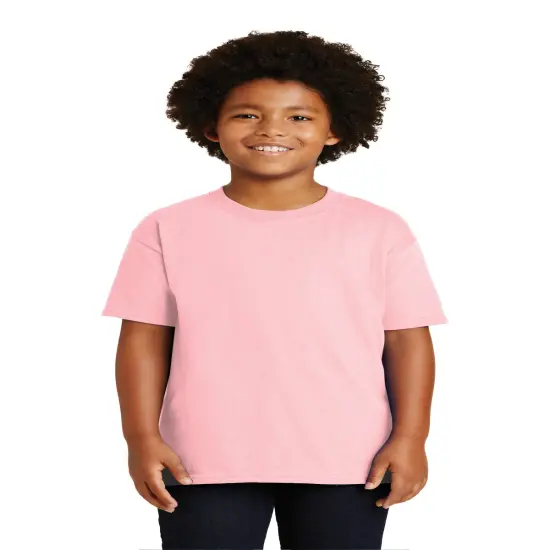 Gildan&reg; Classic Fit Crewneck short sleeve Youth Tee Light pink {1}