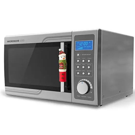 PTFNY 3 Piece Set Christmas Snowman Refrigerator Door Handle Covers Appliance Handle Covers Christmas Decorations Fits Standard Size Kitchen Refrigerator Microwave Oven Or Dishwasher {3}