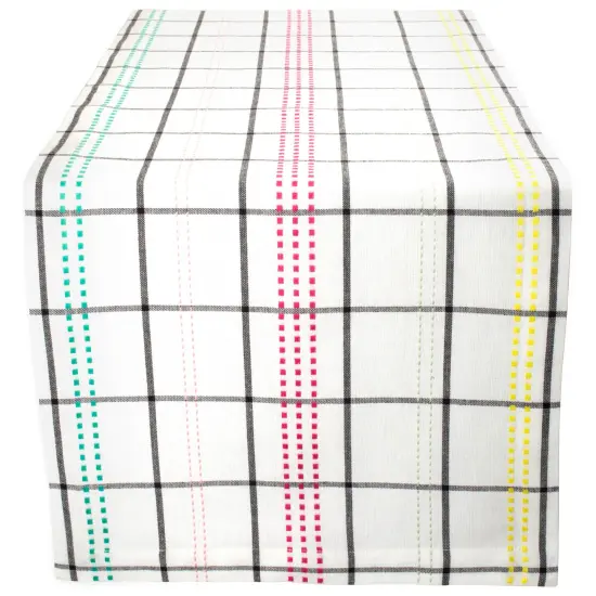 DII Color Pop Plaid Table Runner {1}