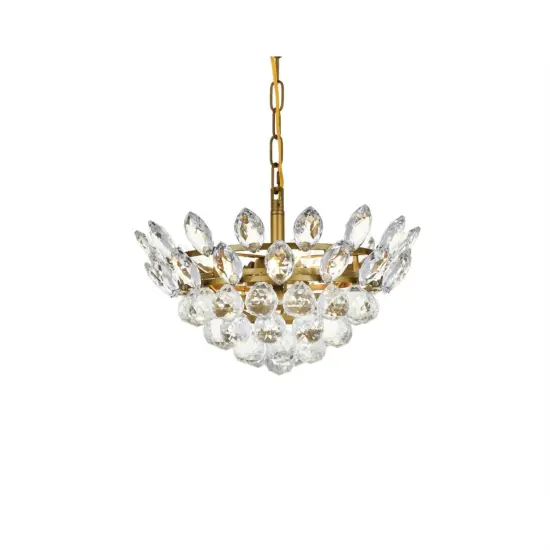 Emilia 14 inch pendant in brass {3}