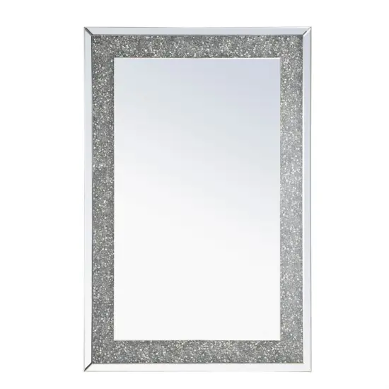 31.5 Inch Rectangle Crystal Mirror In Clear Finish {1}