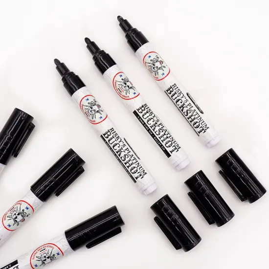 Risky's Tools of the Trade Platinum 3mm 6 Pack of Black Acrylic Paint Pens for Graffiti or Fine Art {5}