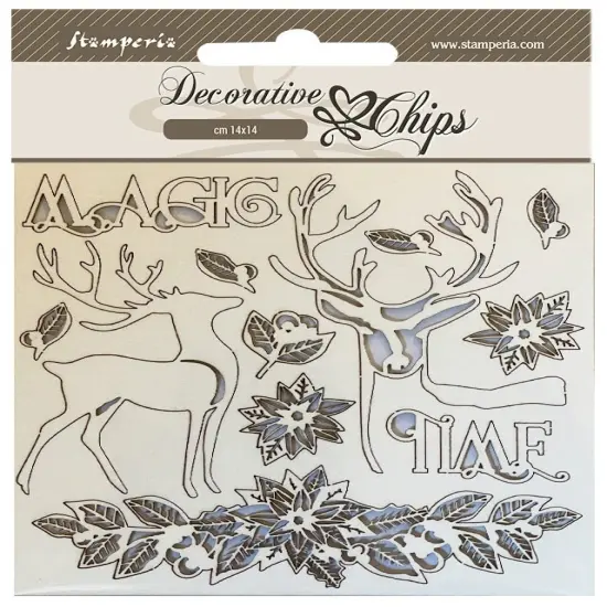 Stamperia Decorative Chips 5.5"X5.5"-Magic Time {1}