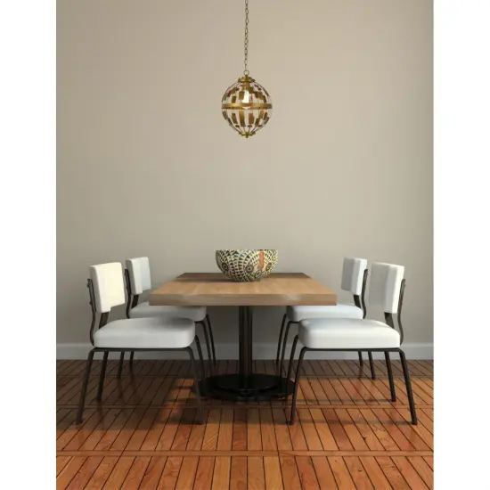 Levante 1 light pendant in brass {2}