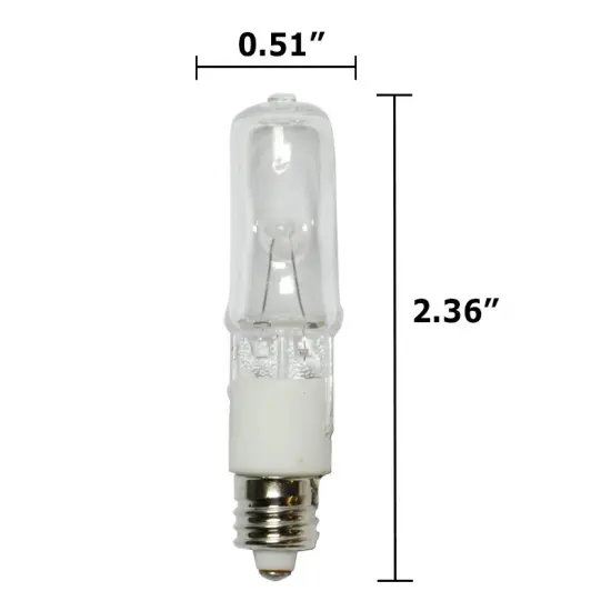 BulbAmerica 35W 120V T4 E11 Mini Can Base Clear Halogen Bulb {2}