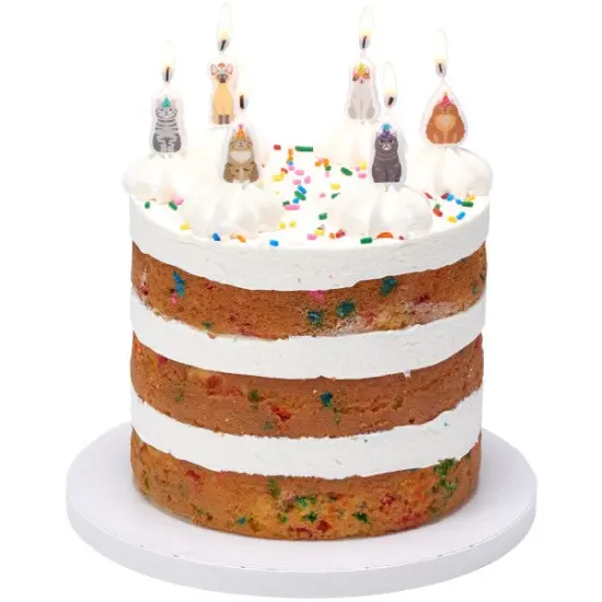 Party Cats Shaped Candles, 6pc {2}