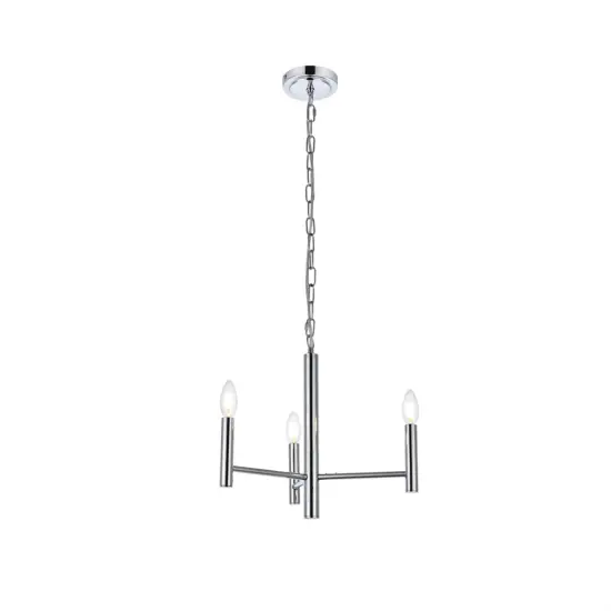 Carmella 3 lights pendant in chrome {1}