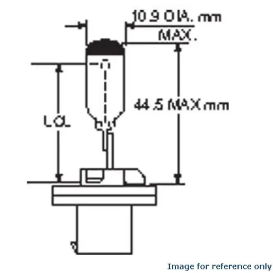 GE 96493 893 - 38w 12.8v T3.25 Axial Plastic PG13 Base Miniature Automotive Bulb {5}