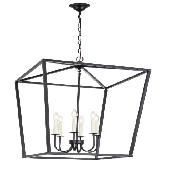 Maddox 6 light Black chandelier {6}