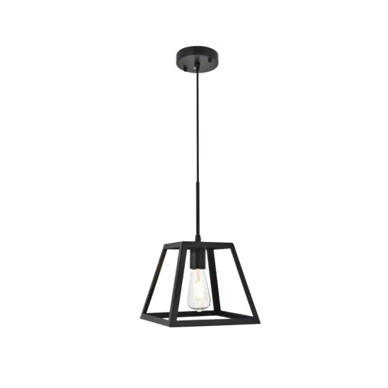 Resolute 1 light black Pendant {1}