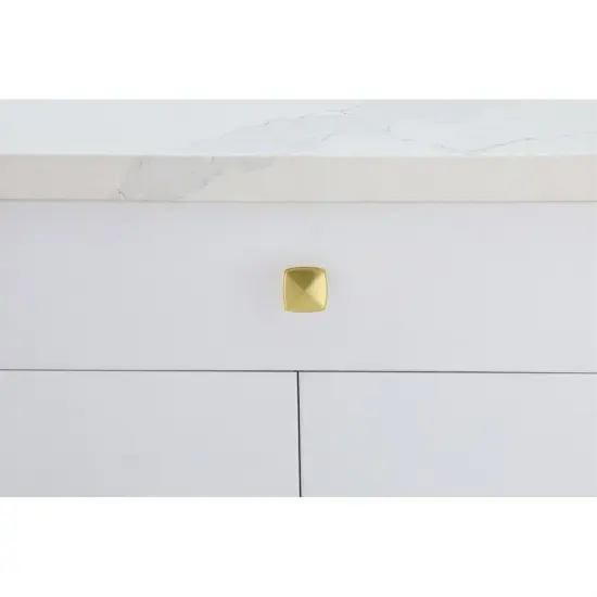 Marcel 1.2" Brushed Gold Square Knob Multipack (Set of 10) {2}