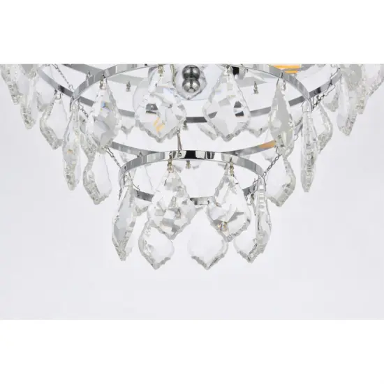 Ella 14 inch flush mount in chrome {4}