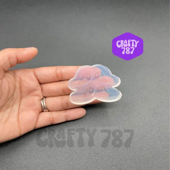Ghost Studs Earring Silicone Mold, Resin Mold (d14) {1}