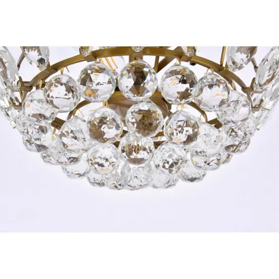 Emilia 16 inch flush mount in brass {4}