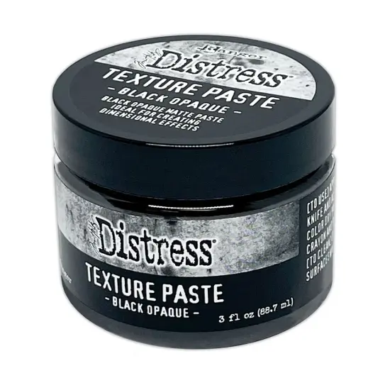 Tim Holtz Distress Texture Paste 3oz-Black Opaque {1}
