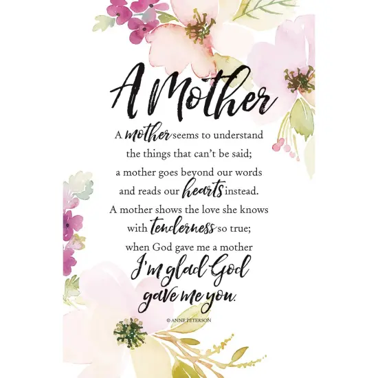 Dexsa A Mother Seems Woodland Grace Series 6" x 9" Wood Plaque with Easel {1}