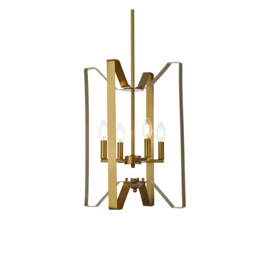 Hoffman 4 lights pendant in brass {3}