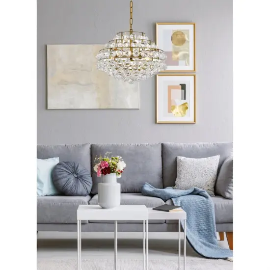 Savannah 18 inch pendant in brass {2}