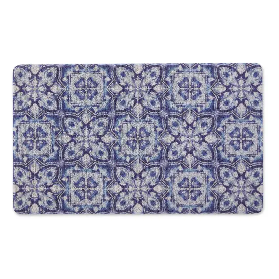 DII Blue Tile Tufted Mat 17.75x29.5 inches {1}