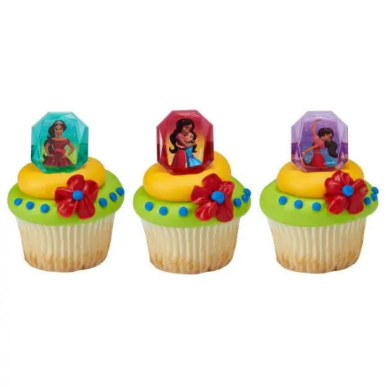Elena of Avalor Noble Heart Cupcake Rings, 12ct {1}