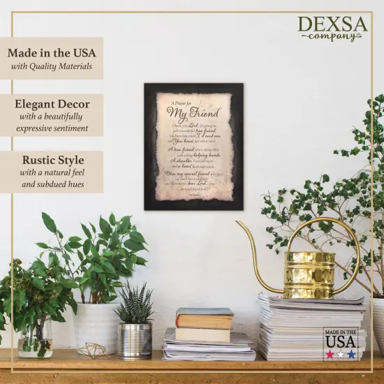 Dexsa Prayer For My Friend Timberland Wood Plaque 11.75" x 15" {4}