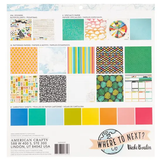 Vicki Boutin Where To Next Project Pad 12"X12"-316 Pieces {2}
