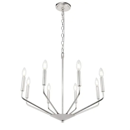 Enzo 8 light Chrome pendant {4}