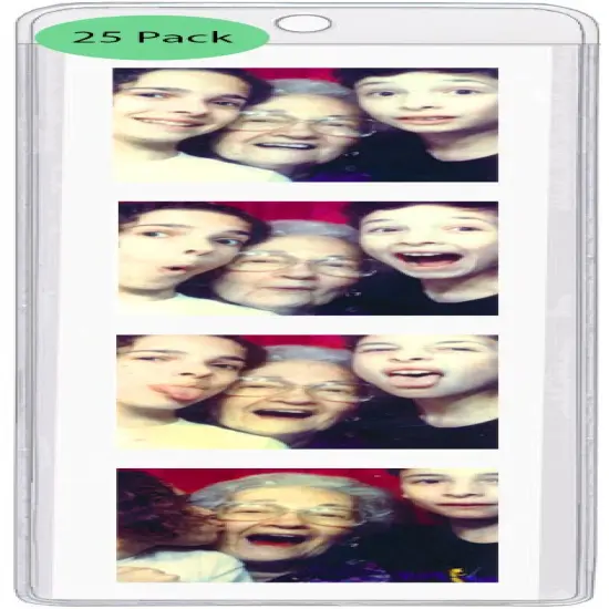 StoreSMART - Plastic Bookmark Holders - Square Top - 2 3/8" x 8" - fits photo booth photos - Made in USA {1}