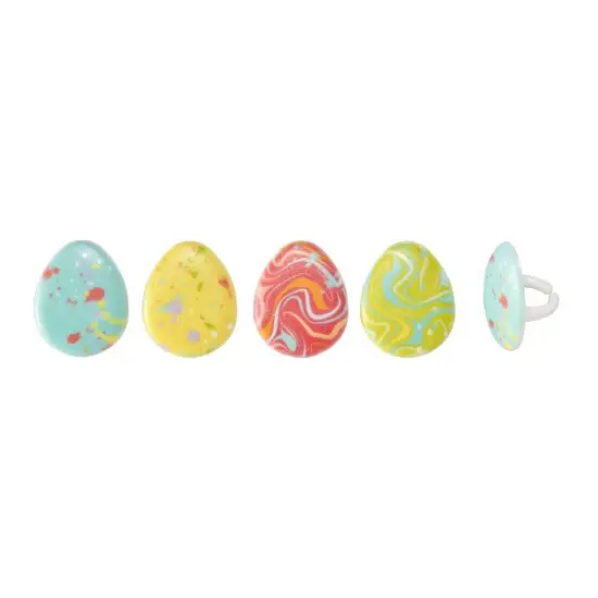 Painted Eggs Cupcake Rings, 12ct {2}