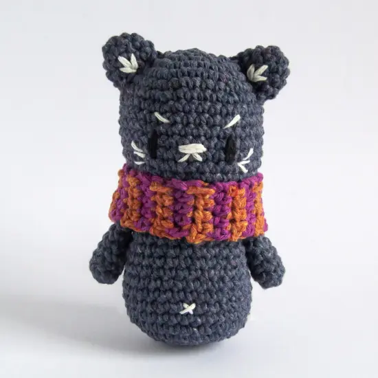 Hoooked Amigurumi DIY Kit W/Eco Barbante Yarn-Cat Lucky {2}