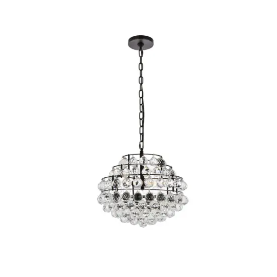 Savannah 16 inch pendant in black {1}