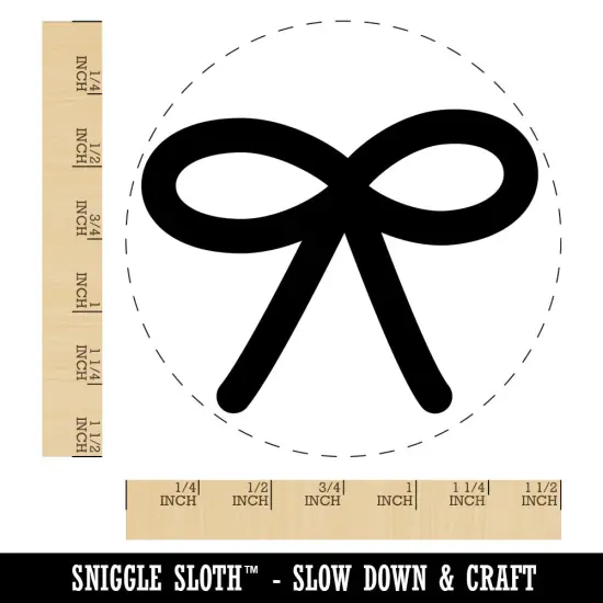 Cute Bow Ribbon Self-Inking Rubber Stamp for Stamping Crafting Planners Red {1}