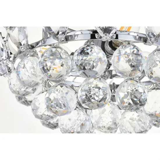 Emilia 14 inch flush mount in chrome {4}