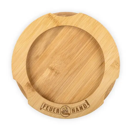 Feuerhand Fuel Lantern Coaster, Protects Tables and Surfaces, Coated Bamboo, 7.3 x 7.3 inches {4}