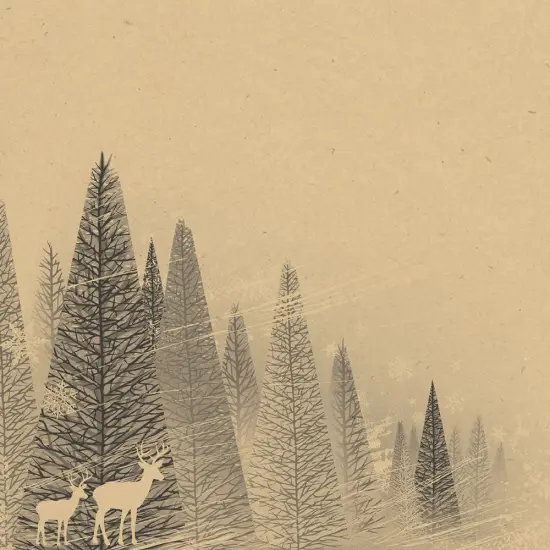 Great Papers! Winter Forest Kraft Holiday Letterhead, Invitations and Announcements, Printer Friendly, 8.5"x11", 40 Pack {2}