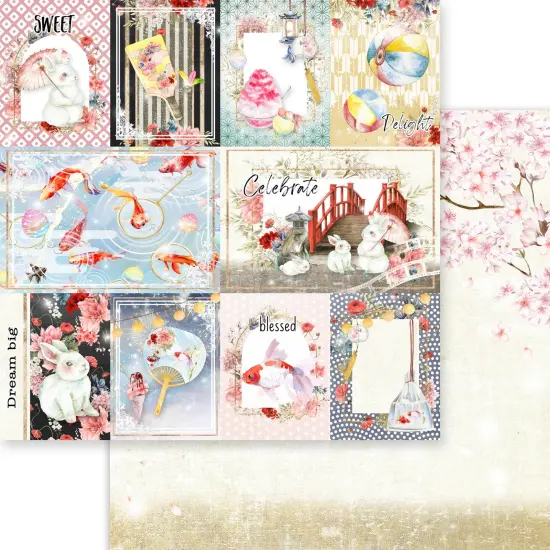 Asuka Studio Double-Sided Paper Pack 6"X6" 24/Pkg-Moon Bunny Celebration {5}