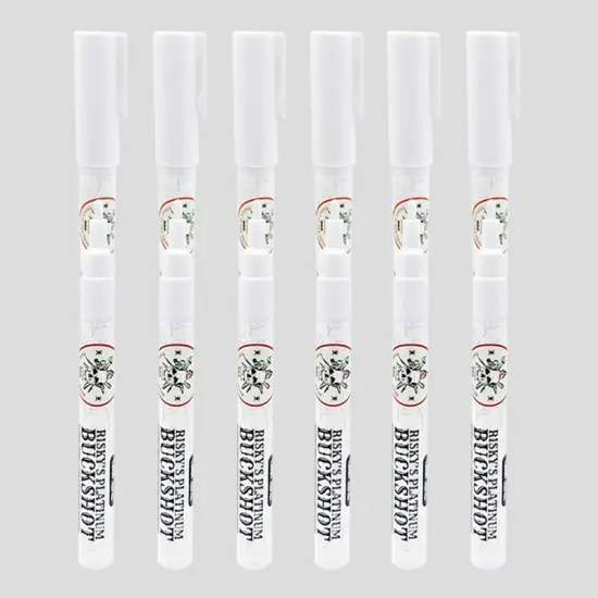 Risky's Tools of the Trade Platinum 1MM 6 Pack White Acrylic Paint Pens for Graffiti and Fine Art {1}